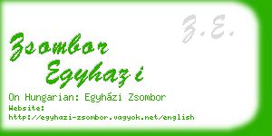 zsombor egyhazi business card